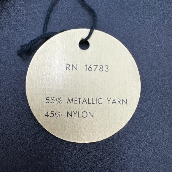 Shimmery Gold Gloves Vintage 50 60s Evening Dressy Mid-Arm Glittery Lame NOS - Picture 6 of 8